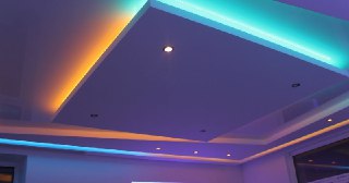 Натяжной потолок с подсветкой Батайск, цена от 2100 руб.